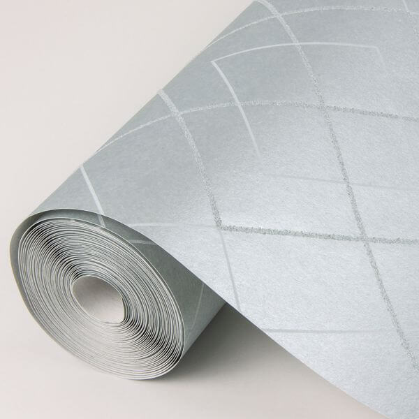 Ballard Light Blue Geometric Wallpaper