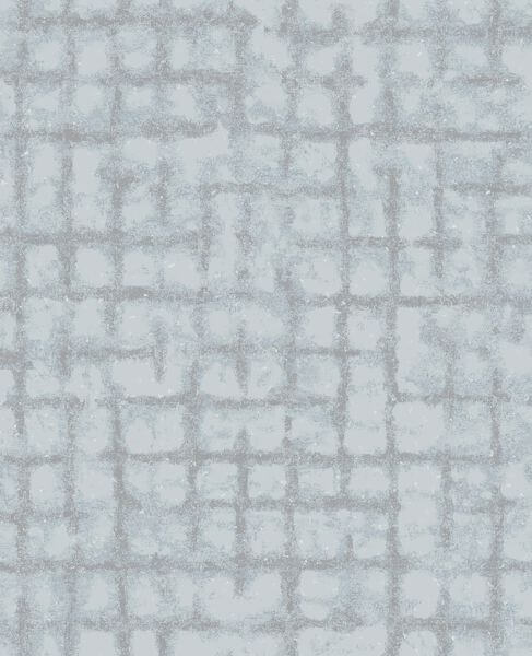 Shea Sky Blue Distressed Geometric Wallpaper