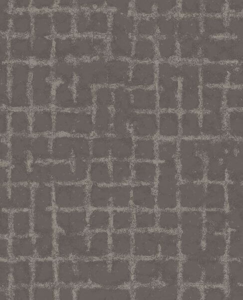 Shea Charcoal Distressed Geometric Wallpaper