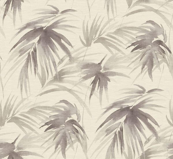 Darlana Pewter Grasscloth Wallpaper