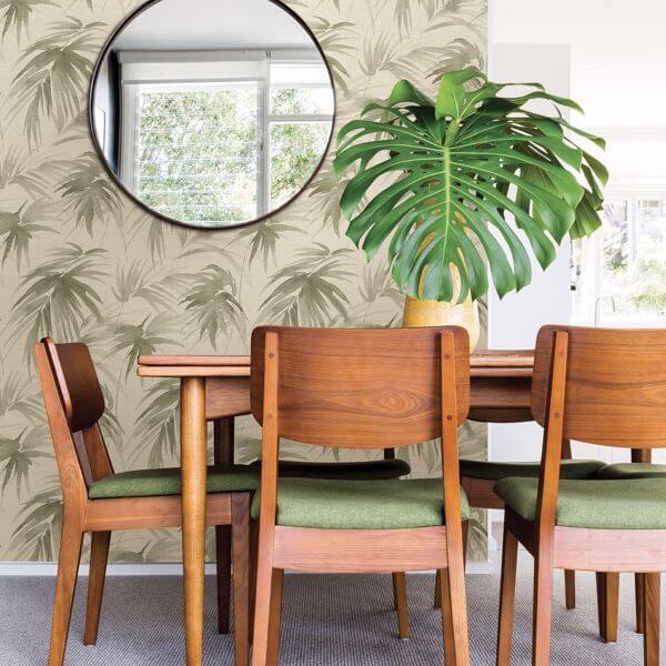 Darlana Sage Grasscloth Wallpaper