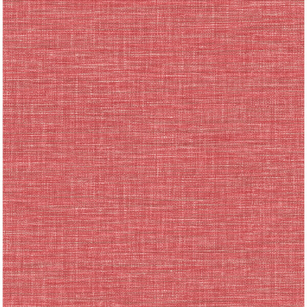 Exhale Coral Woven Texture Wallpaper