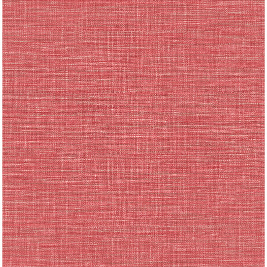 Exhale Coral Woven Texture Wallpaper