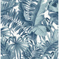Alfresco Blue Tropical Palm Wallpaper