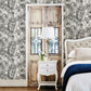Alfresco Grey Tropical Palm Wallpaper
