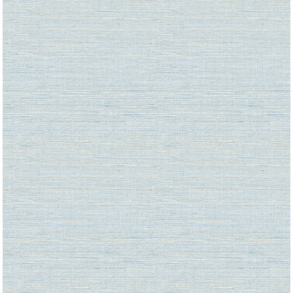 Agave Blue Imitation Grasscloth Wallpaper