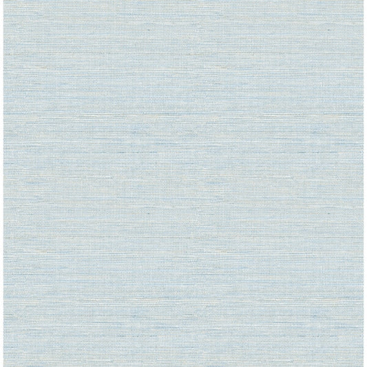 Agave Blue Imitation Grasscloth Wallpaper