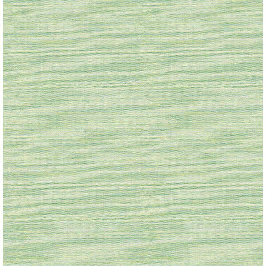 Agave Green Imitation Grasscloth Wallpaper