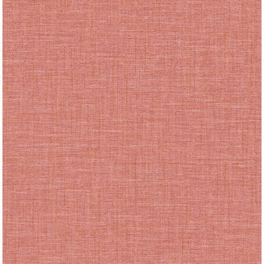 Jocelyn Red Faux Fabric Wallpaper