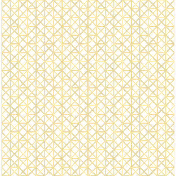 Lisbeth Yellow Geometric Lattice Wallpaper