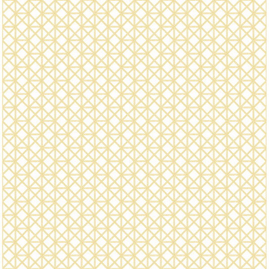 Lisbeth Yellow Geometric Lattice Wallpaper