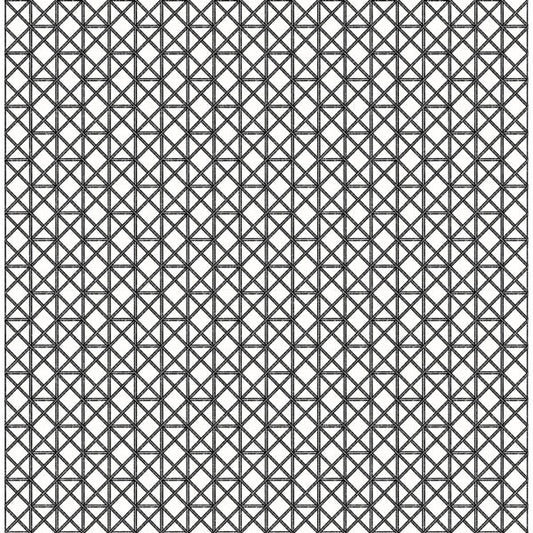 Lisbeth Black Geometric Lattice Wallpaper