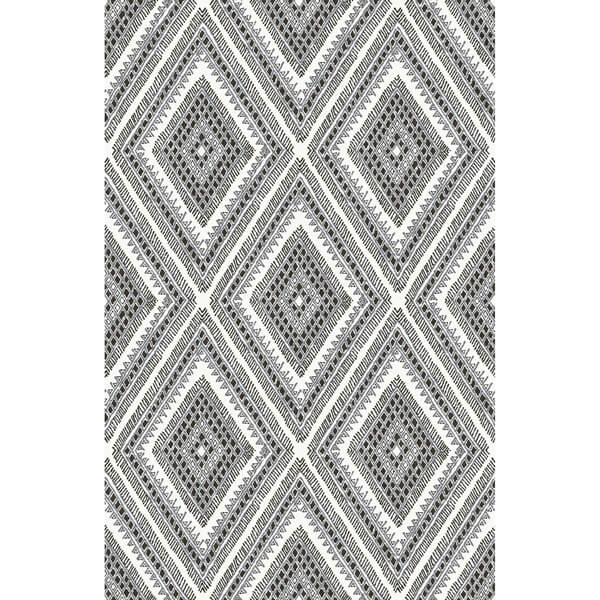 Zaya Black Tribal Diamonds Wallpaper