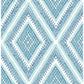 Zaya Blue Tribal Diamonds Wallpaper