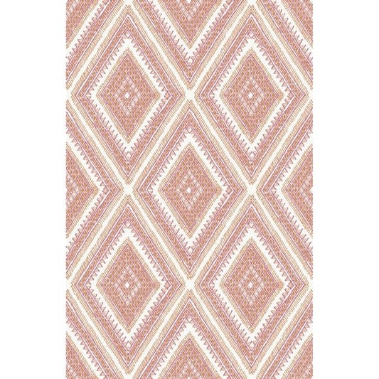 Zaya Orange Tribal Diamonds Wallpaper