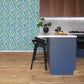 Loretto Teal Citrus Wallpaper