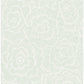 Periwinkle Green Textured Floral Wallpaper