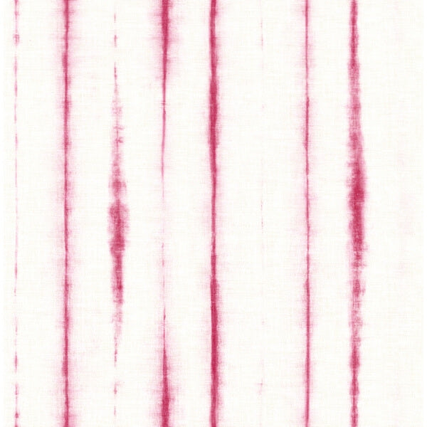 Orleans Pink Shibori Faux Linen Wallpaper