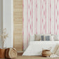 Orleans Pink Shibori Faux Linen Wallpaper