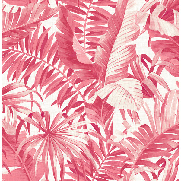 Alfresco Pink Tropical Palm Wallpaper
