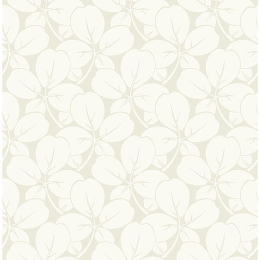 Robert Off White Clover Wallpaper