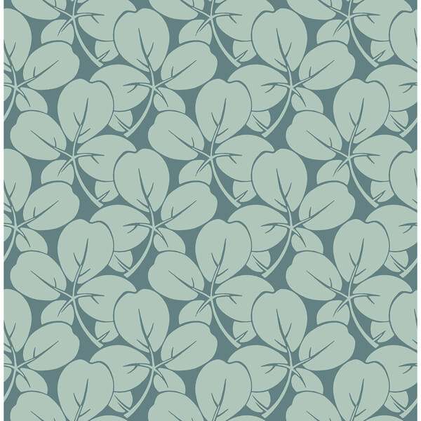 Robert Aqua Clover Wallpaper