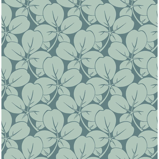 Robert Aqua Clover Wallpaper