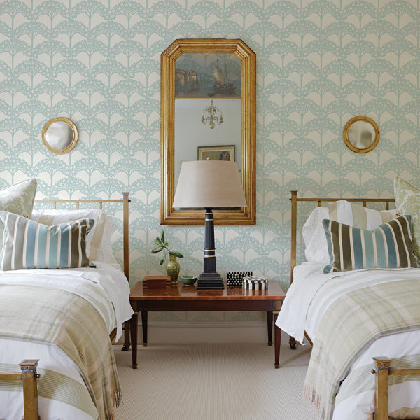 Dawson Turquoise Magnolia Tree Wallpaper