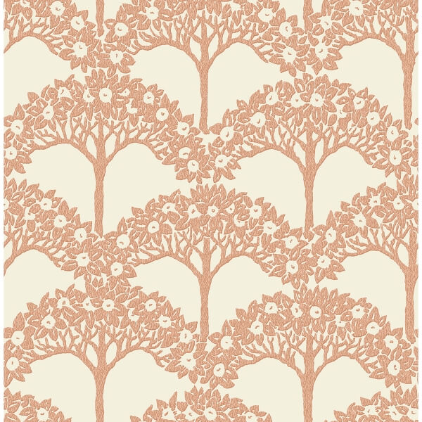 Dawson Rust Magnolia Tree Wallpaper
