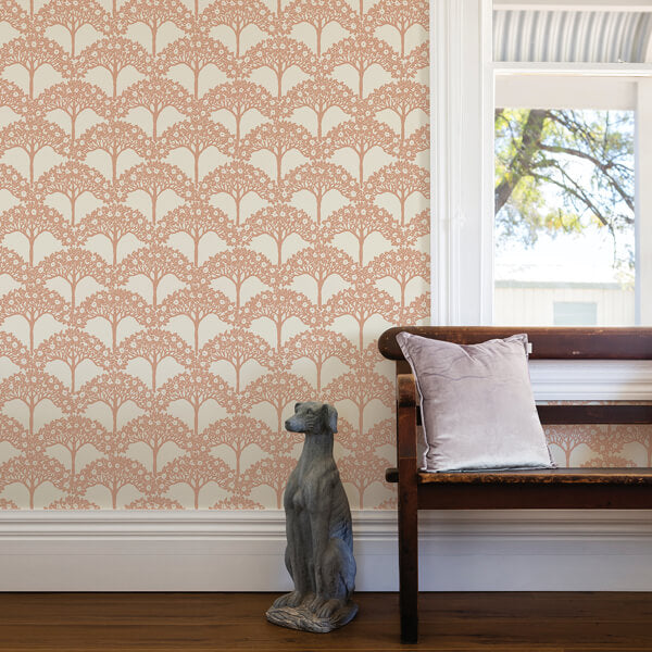 Dawson Rust Magnolia Tree Wallpaper