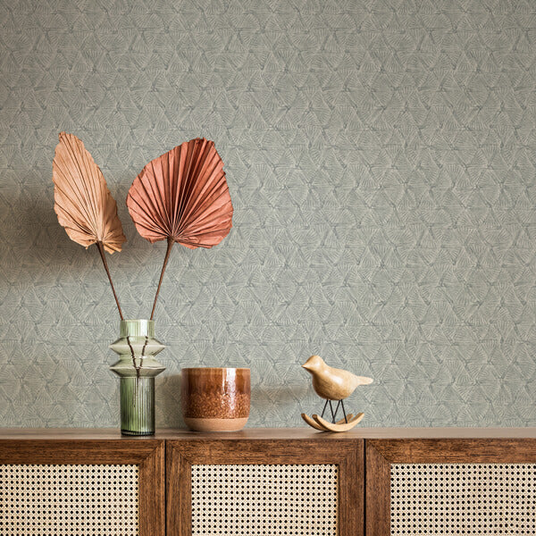 Wright Slate Textured Triangle Wallpaper