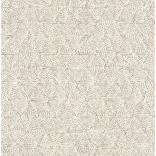 Wright Platinum Textured Triangle Wallpaper