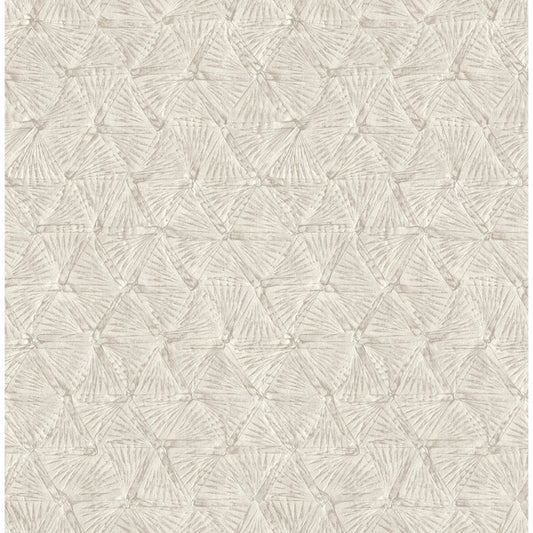 Wright Platinum Textured Triangle Wallpaper