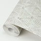 Wright Platinum Textured Triangle Wallpaper