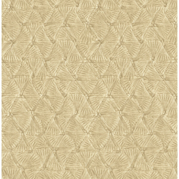 Wright Gold Textured Triangle Wallpaper
