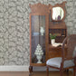 Morris Dark Grey Leaf Wallpaper