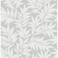 Morris Light Grey Leaf Wallpaper