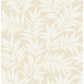 Morris Taupe Leaf Wallpaper