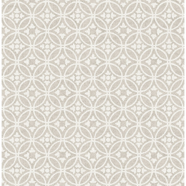 Larsson Grey Ogee Wallpaper