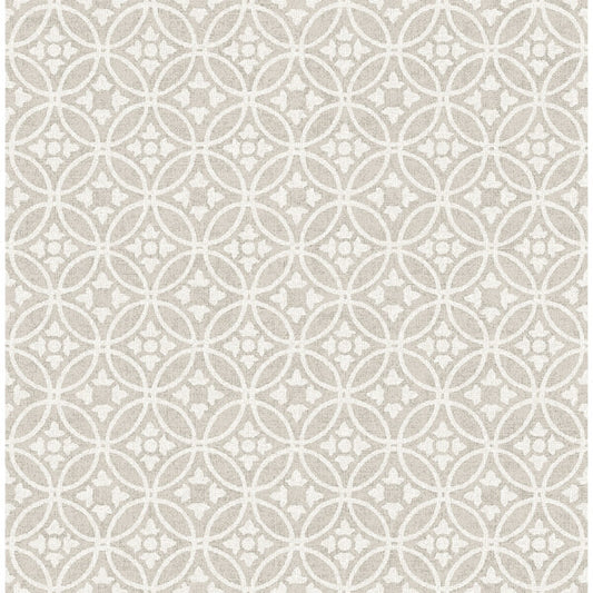 Larsson Grey Ogee Wallpaper
