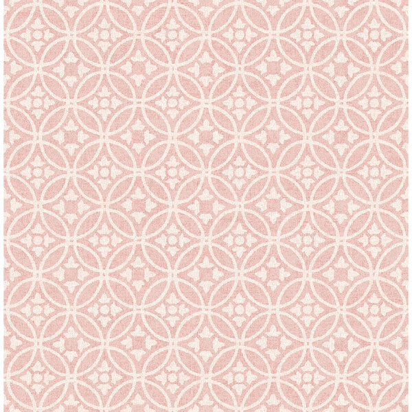 Larsson Pink Ogee Wallpaper