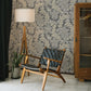 Butterfield Grey Floral Wallpaper