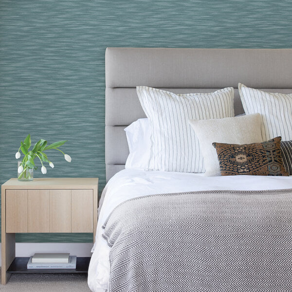 Benson Dark Blue Variegated Stripe Wallpaper