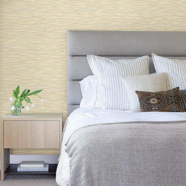 Benson Yellow Variegated Stripe Wallpaper