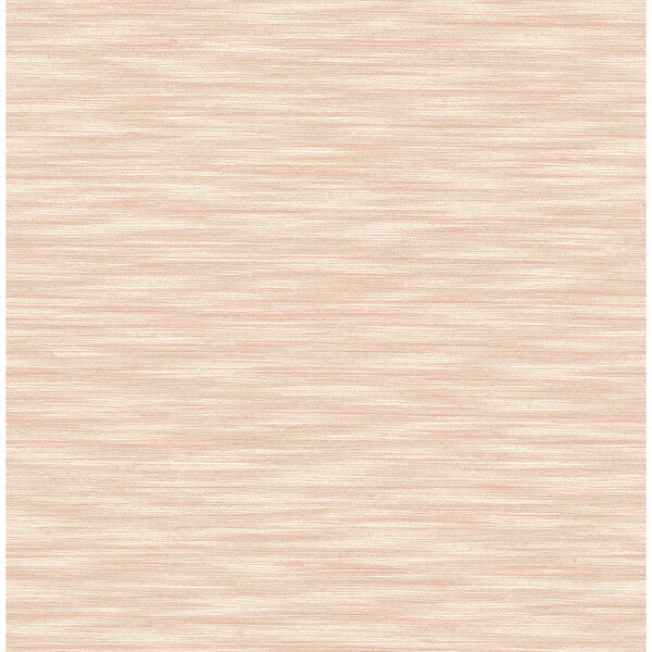 Benson Coral Variegated Stripe Wallpaper