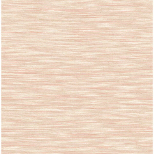 Benson Coral Variegated Stripe Wallpaper