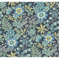 Voysey Navy Floral Wallpaper