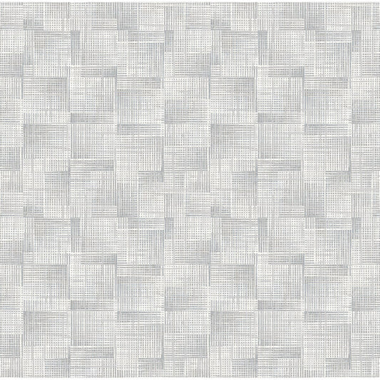 Ting Grey Abstract Woven Wallpaper