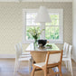 Ting Sage Abstract Woven Wallpaper
