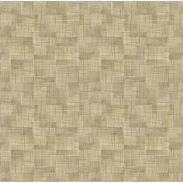 Ting Brown Abstract Woven Wallpaper